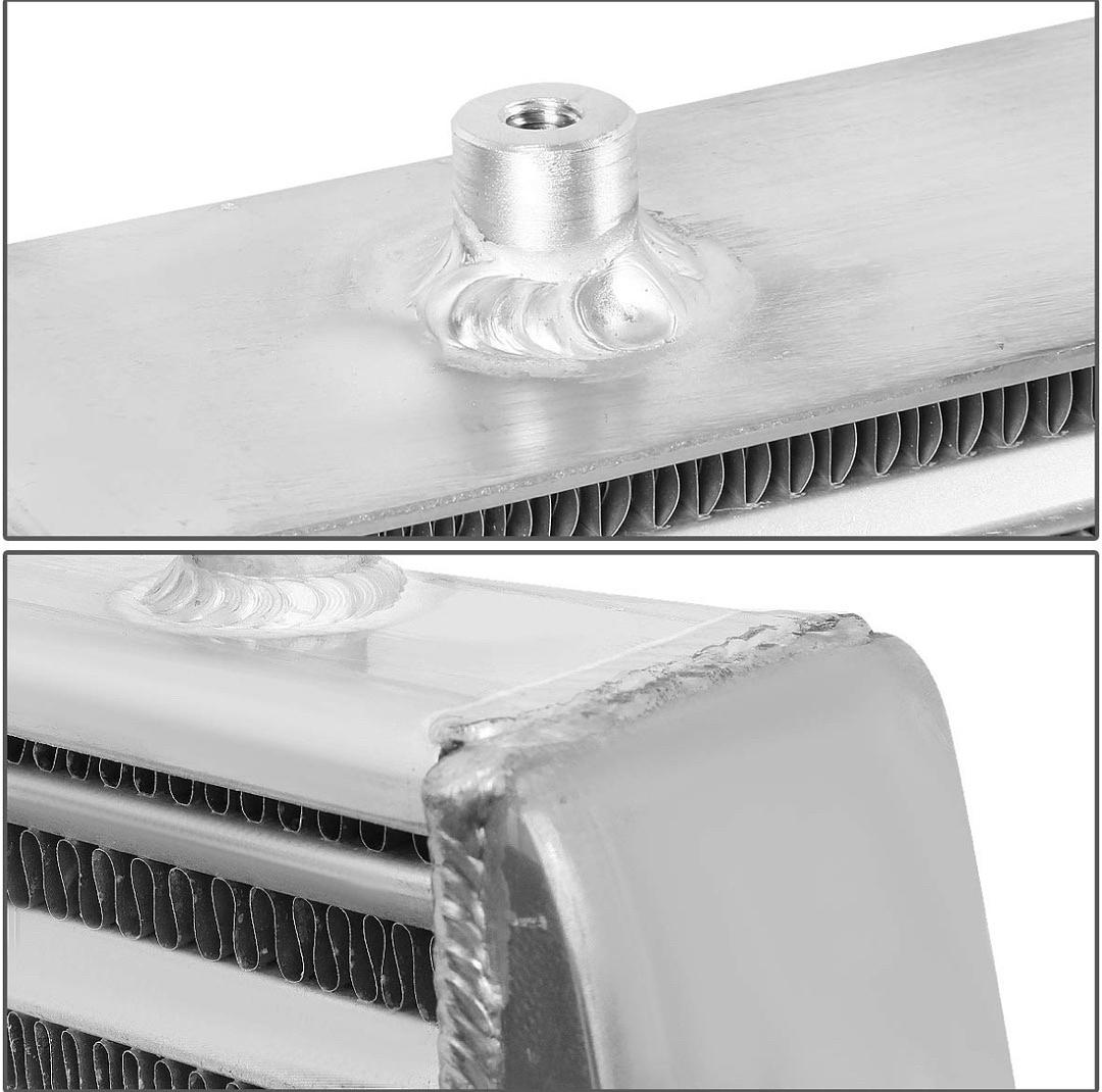 31"x13"x3" Tube&Fin FMIC Aluminum Front Mount Intercooler,Metallic
