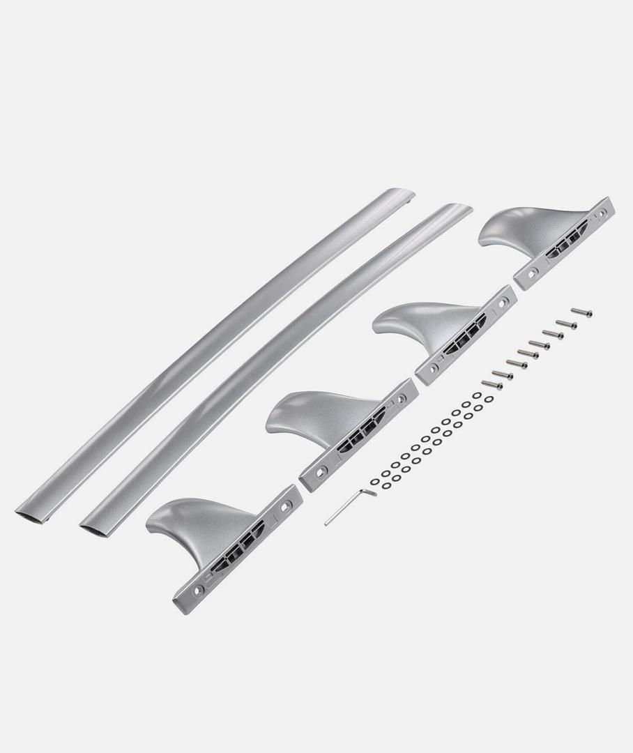 for 2014 to 2018 Nissan Rogue OE Style Aluminum Top Rail Roof Rack Cross Bar Cargo Carrier 15-17