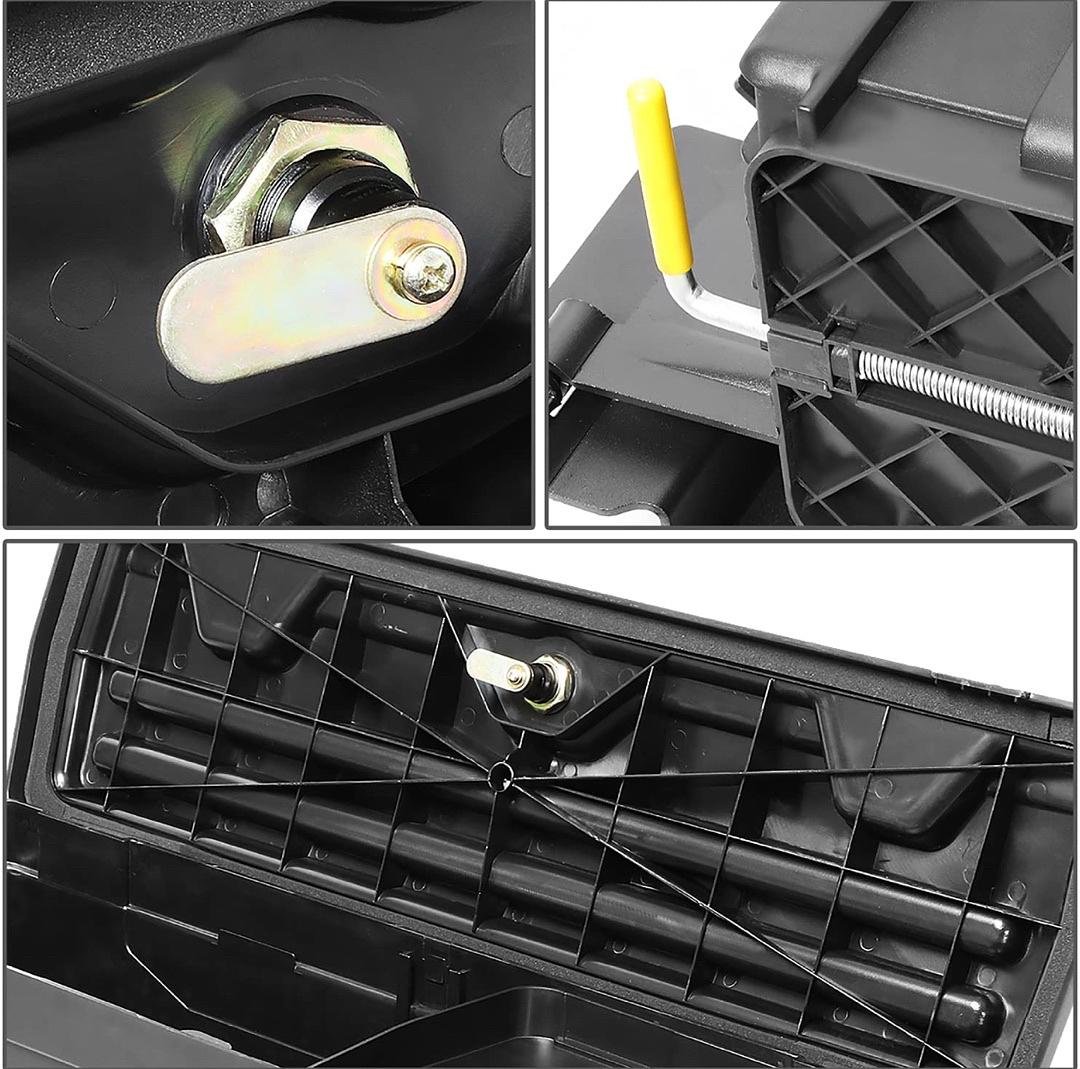 DNA Motoring ZTL-Y-0198 ‚ÄãTruck Bed Storage Tool Box Wheel Well Case Compatible With 15-19 Colorado/Canyon Driver Side with Key & Mounting Hardware