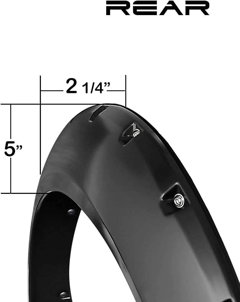 99-06 Chevy Silverado 1500 Pocket Rivited Matte Black Fender Flares
