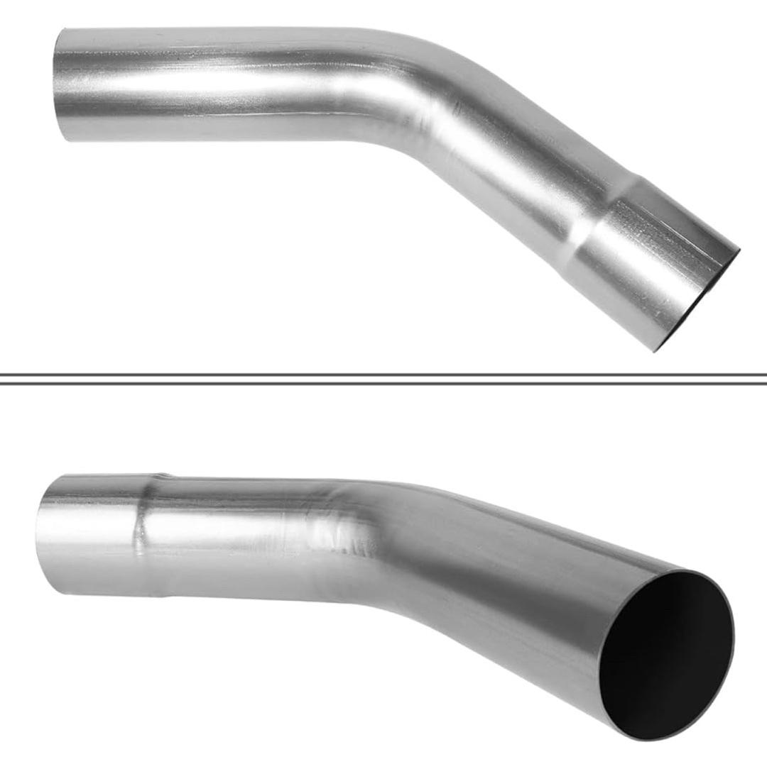 45 Degree DIY Custom Mandrel Exhaust Tubing, 3" OD, Mild Steel,Universal Fit