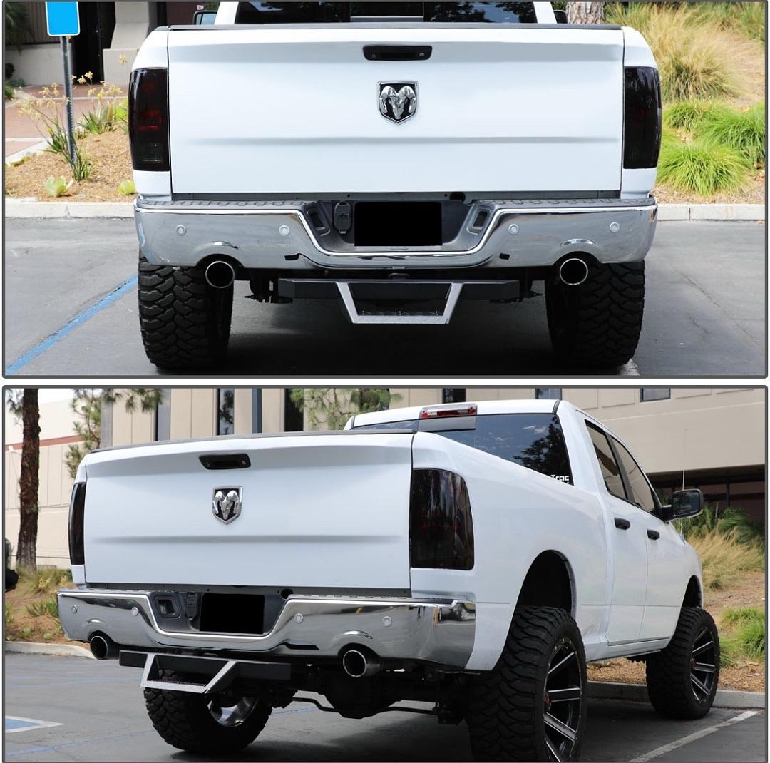 DNA MOTORING Universal Hitch Step with 2" Hitch Receiver, Rear Bumper Guard Protector, Heavy Duty Trailer Hitch Step for Pickup, Car, Black, HITST-2-333-BK
