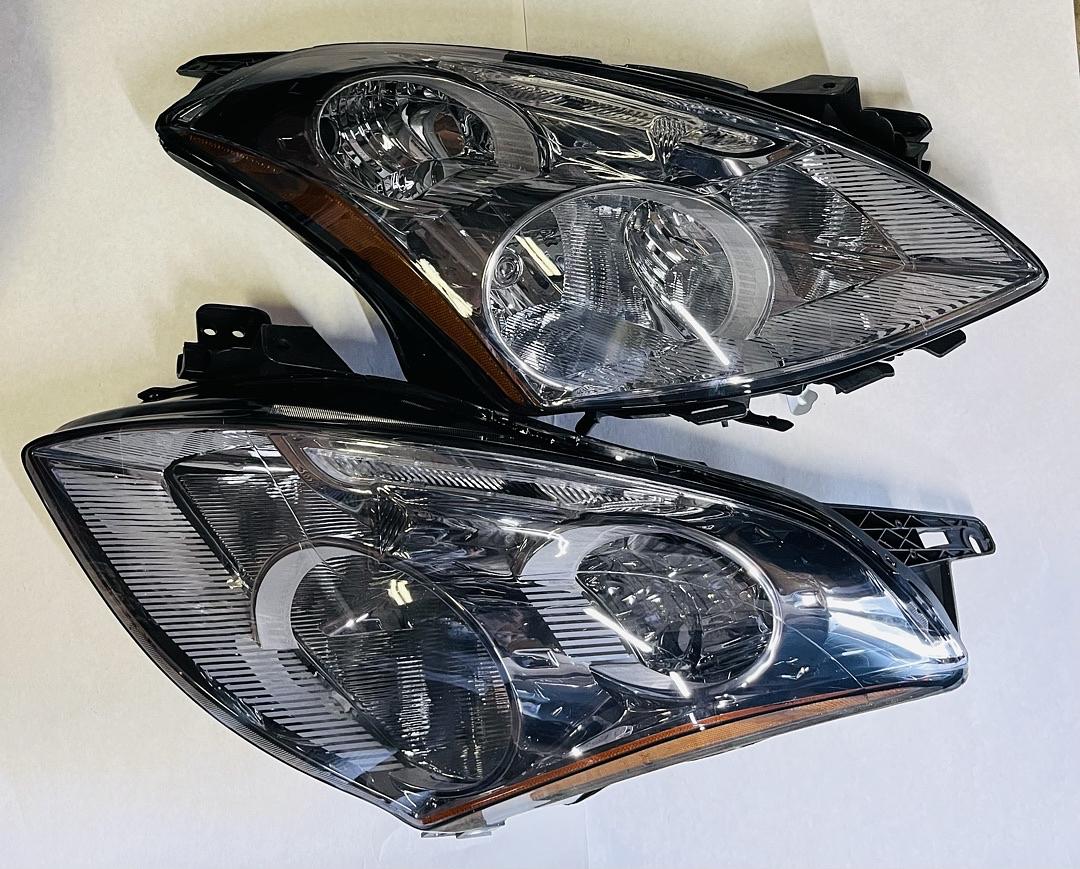 DNA Motoring HL-OH-NA10-SM-AM For 2010 to 2012 Nissan Altima Sedan Pair Smoked Housing Amber Side Front Driving Headlight Headlamps