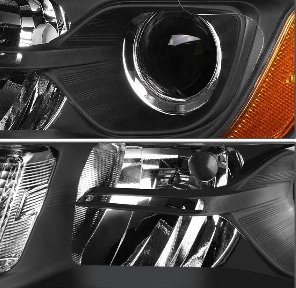 OB-HL-OH-JGC14-BK-AM 14-16 Grand Cherokee Black Housing Projector Headlights