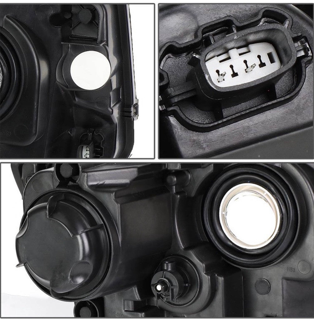 OB-HL-OH-JGC14-BK-AM 14-16 Grand Cherokee Black Housing Projector Headlights