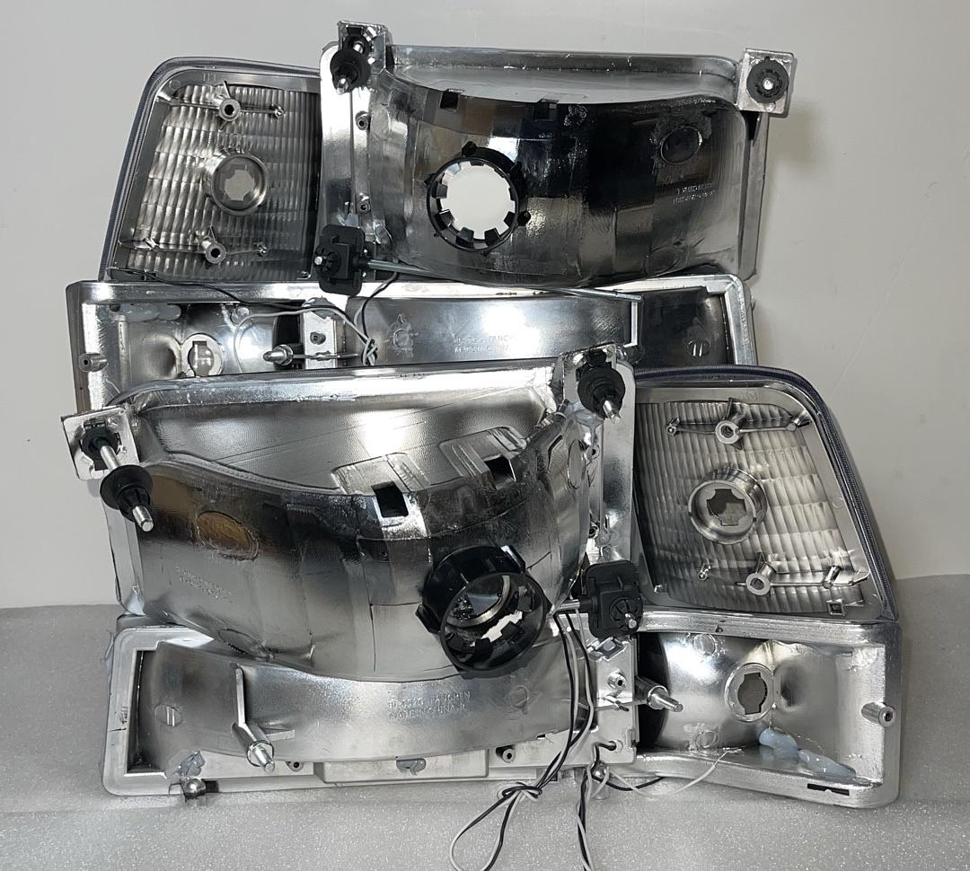 Ford F-150 to F-350 / Bronco LED Chrome Headlights For 1992 To 1996