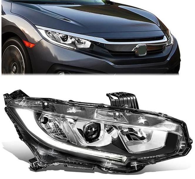 Honda Civic Right LED Headlight For 2016 To 2020