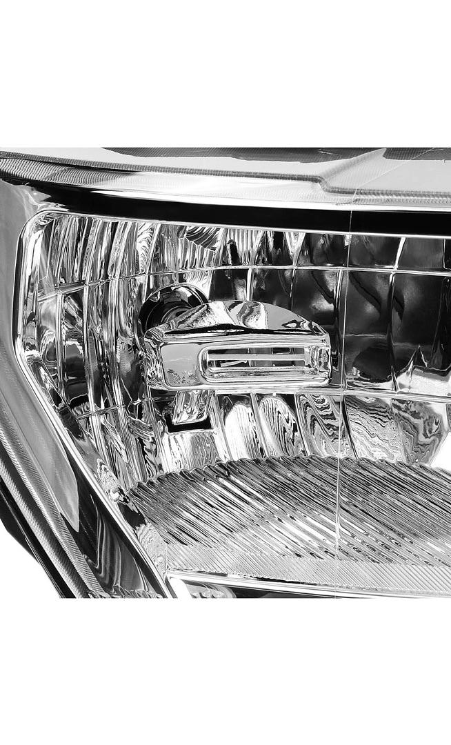 Chrome Housing Factory Style Headlight Lamp Left Side Replacement For 18-20 F150