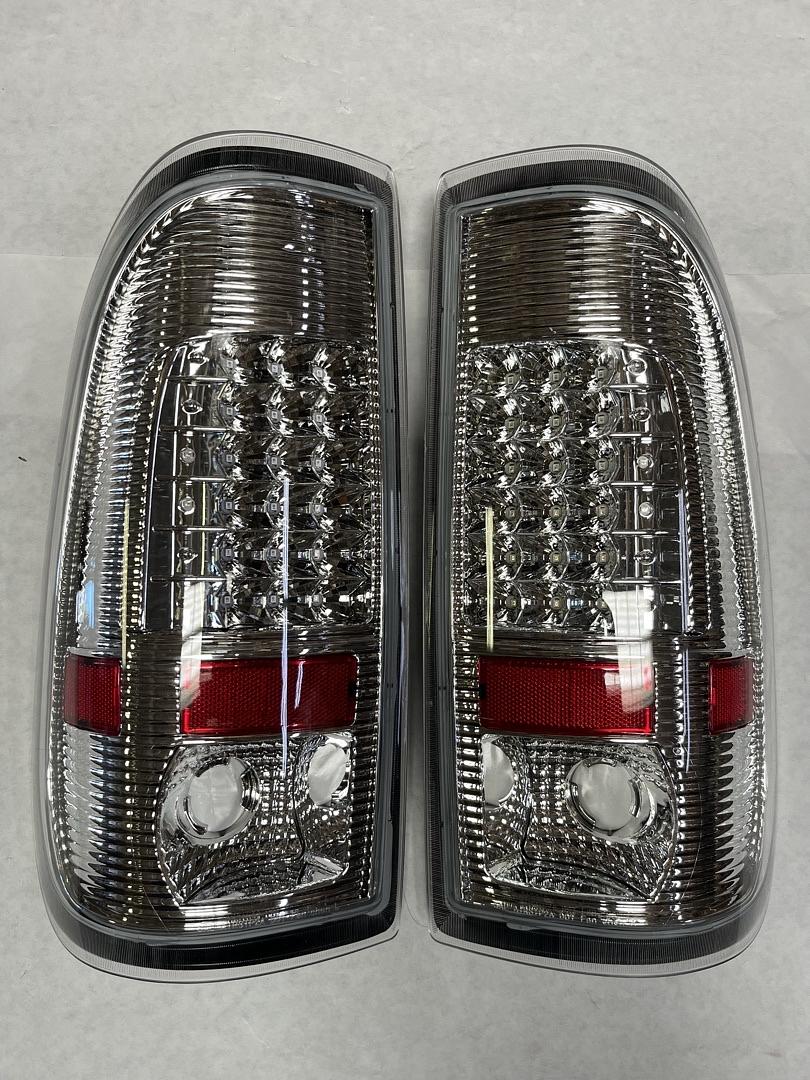 97-03 Ford F-150 chrome clear Led Taillights