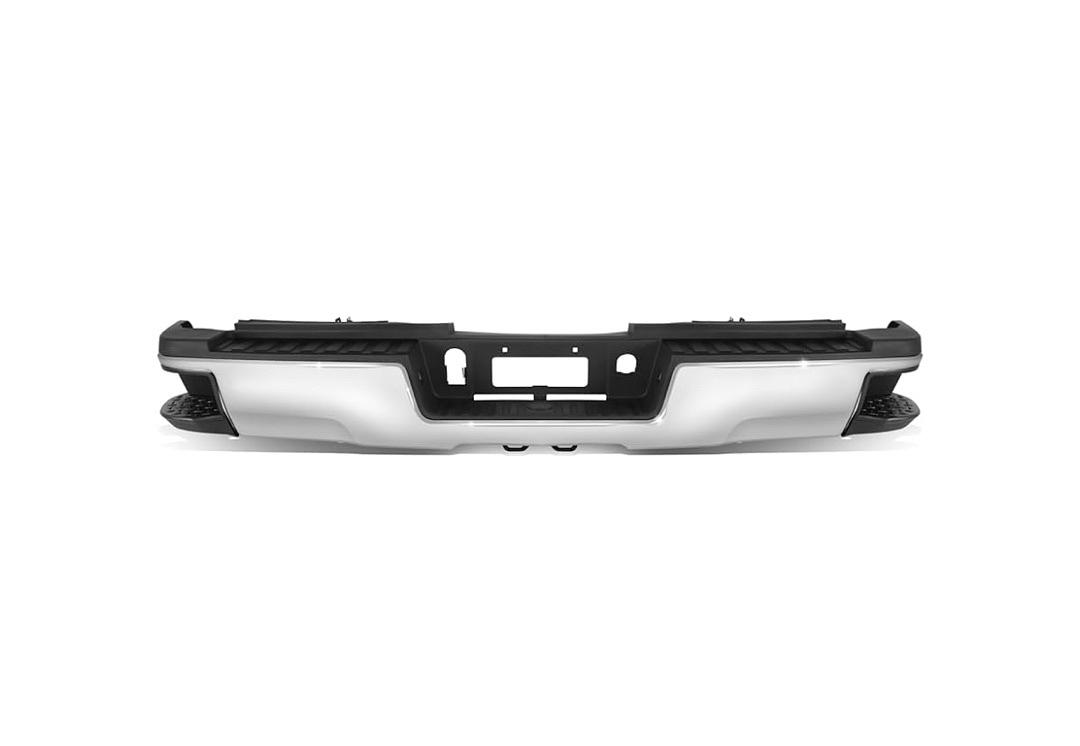 15-19 Silverado Sierra 2500HD 3500HD, W/Dual Rear Wheels & Hitch Bar, Chrome/Black
