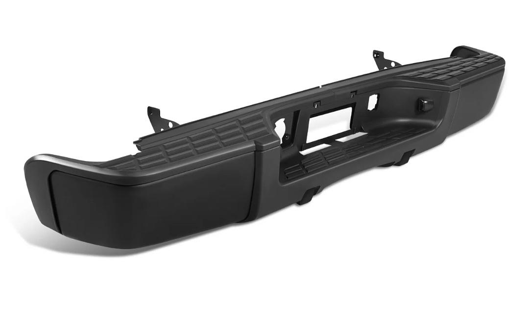 For 07-13 Chevy Silverado GMC Sierra 1500 Steel Rear Step Bumper w/o Sensor Hole