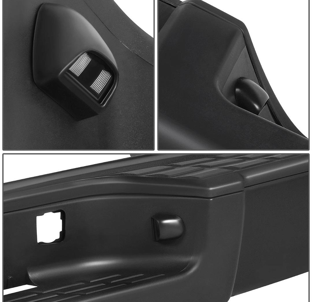 For 07-13 Chevy Silverado GMC Sierra 1500 Steel Rear Step Bumper w/o Sensor Hole