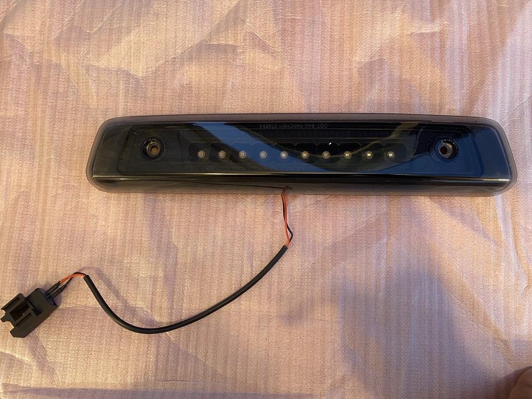 2006 to 2010 Jeep Commander LED 3rd Third Tail Brake Light Black smoked Center Stop Lamp