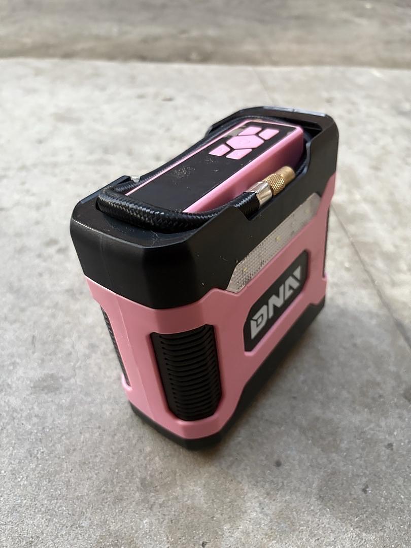 Pink 12V DC Digital Tire Inflator Portable Air Compressor with Pressure Gauge for Cars, Bicycles, Motorcycles,Balls