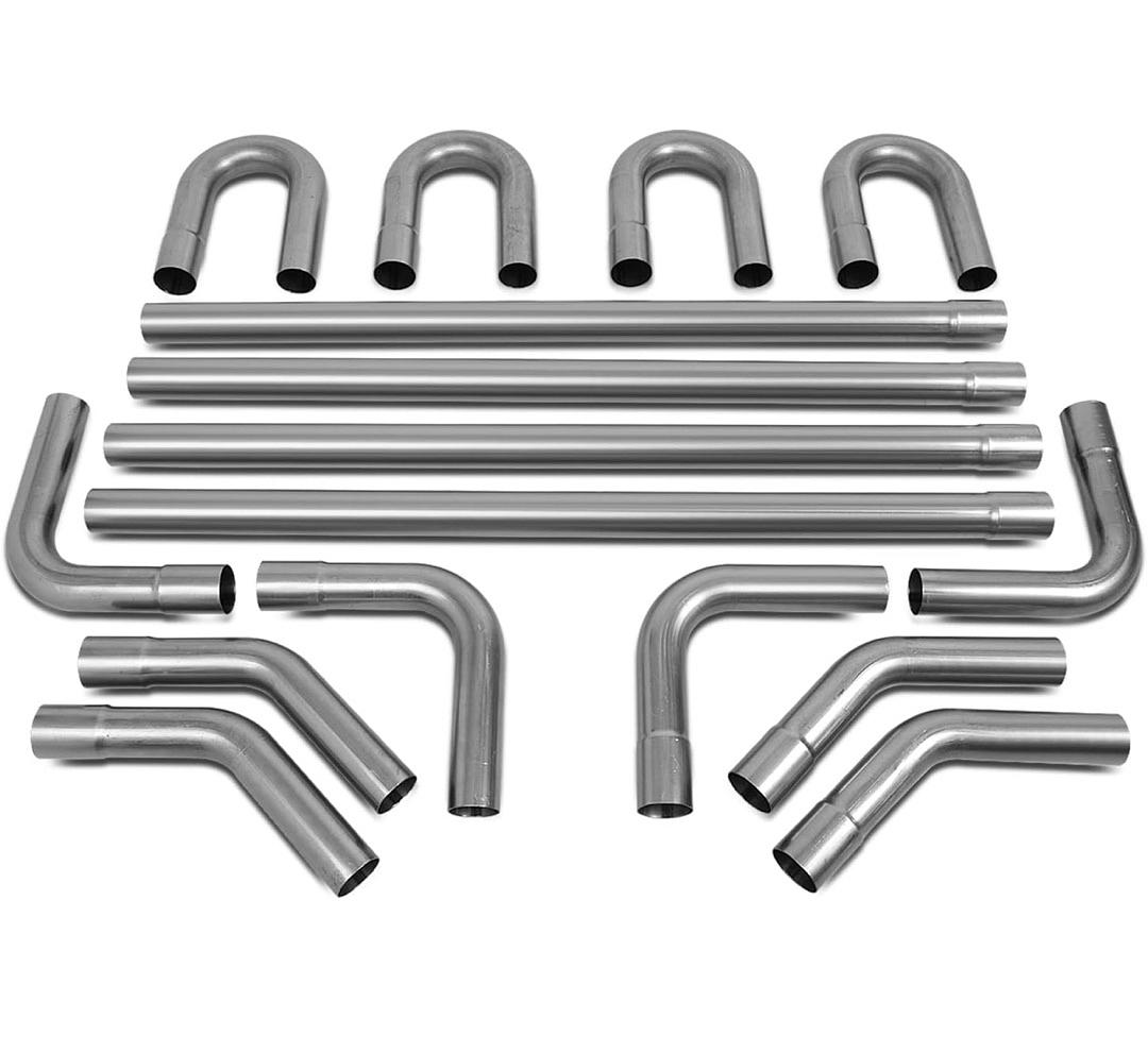 Ob Ztl-20RAW 16 piece 2 inch Universal Exhaust Pipes Pipas Tubos Escape Universal