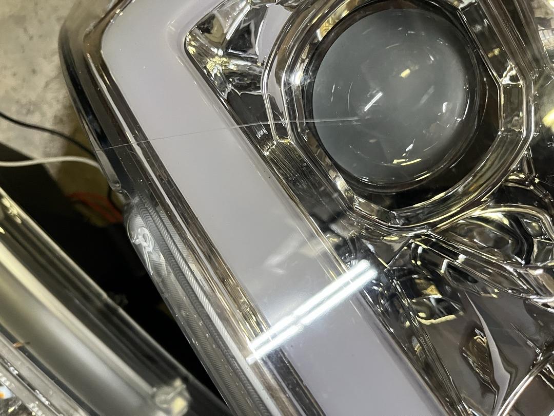 AS IS HL-HPL-CSA07-ch-am 07-14 chevy tahoe led chrome amber