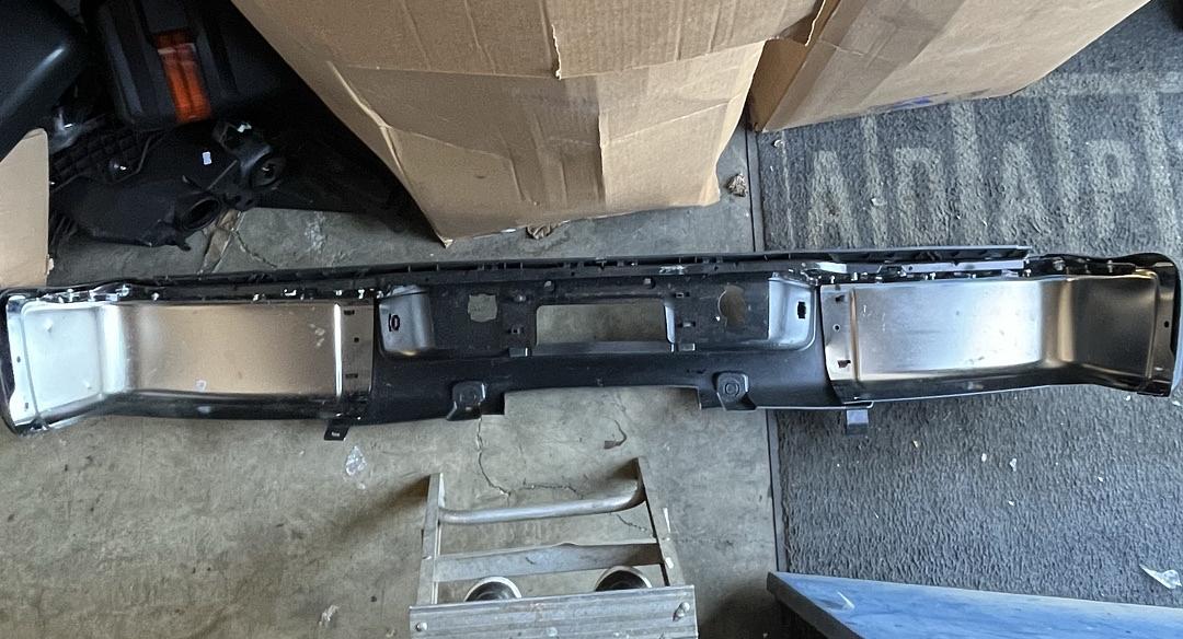 OB STEPBUM-10013 14-18 Chevy Silverado GMC Sierra 1500 Rear Step Bumper w/o Parking Sensor Holes