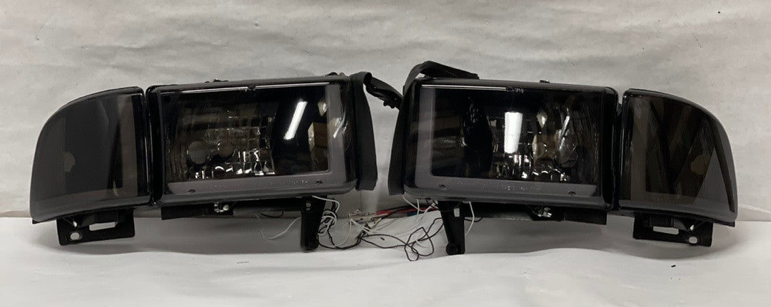 Ob HL-LB2-DR944-BK-SM-cl1 94-01 Dodge Ram Smoked Led Headlights