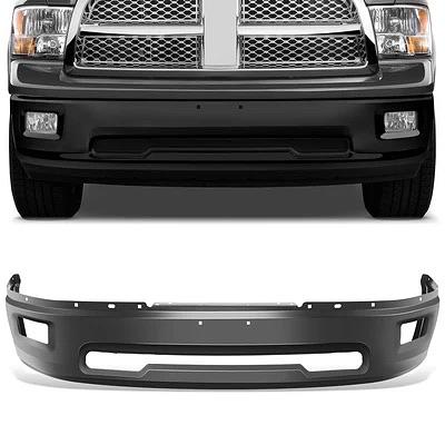 09-12 Dodge Ram 1500 Black Front Bumper W/ Fog Lamps Cutouts