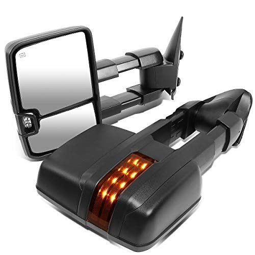 99-06 chevy silverado gmc sierra 00-06 tahoe suburban yukon 02-06 avalanche escalade 07 classic Pair Power + Heated + LED Turn Signal Towing Mirror Replacement