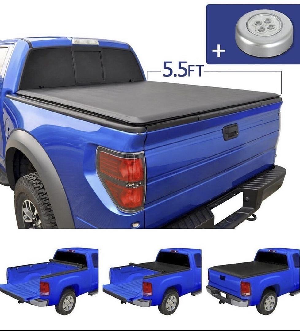 Soft Vinyl Roll-Up Tonneau Cover Replacement For 04-18 F150 5.5Ft Fleetside Bed 67‚Äù L 70‚Äù W