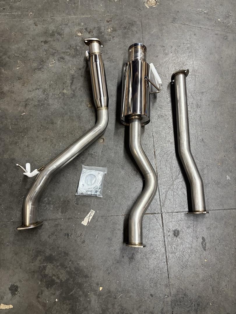 2006-2011 Honda Civic Si 2.0L Coupe Catback Exhaust System w/4 in OD Muffler Burnt Tip (Copy)