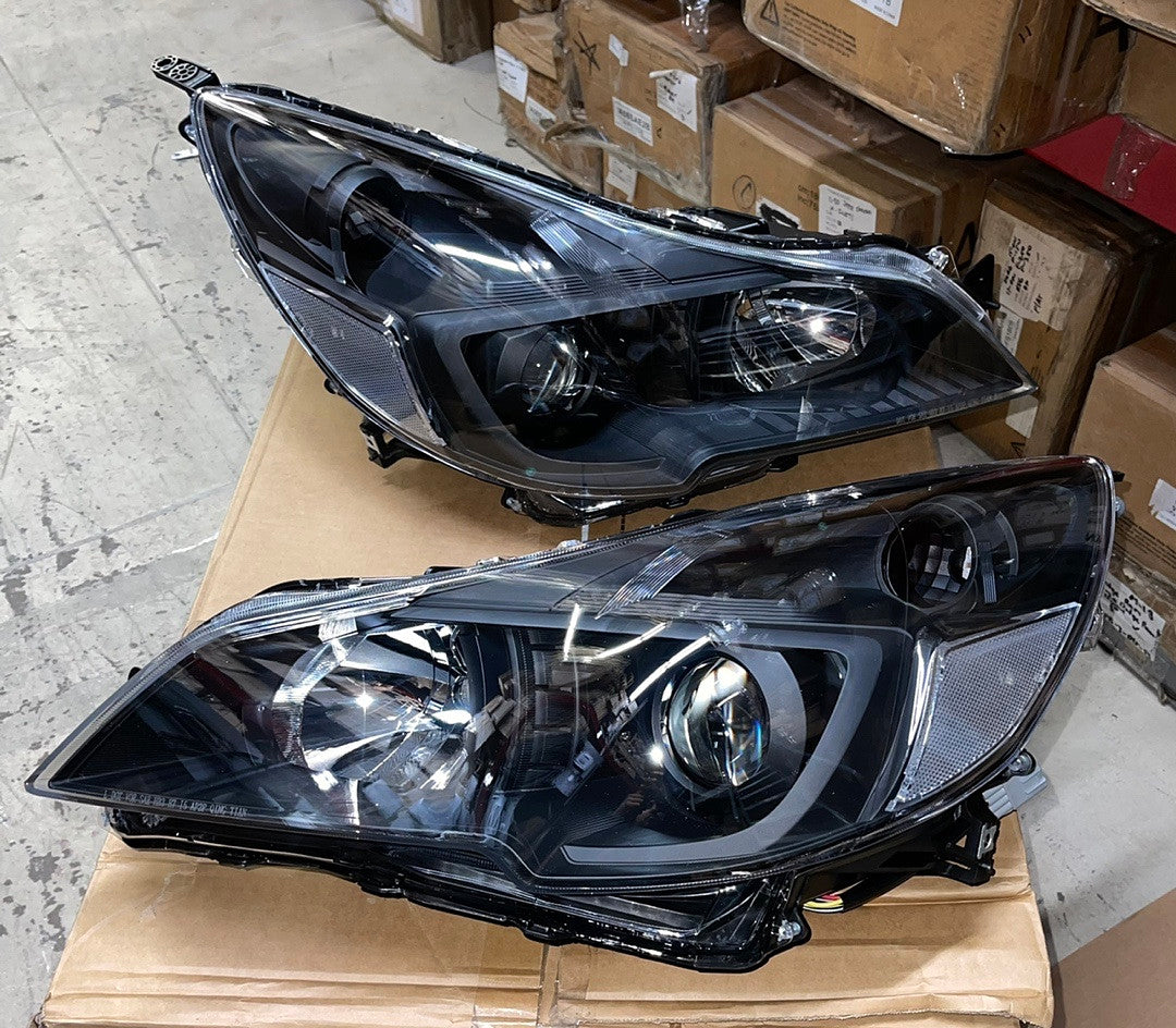 OB Hl-oh-sleg13-bk-cl1 10-14 Subaru Outback / Legacy Projector Black Housing Headlights