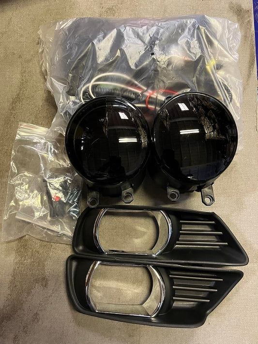 07 08 and 09 Toyota Camry Smoked Fog Lights Bezel Wiring Harness Luces de Neblina Ahumadas con Tapa