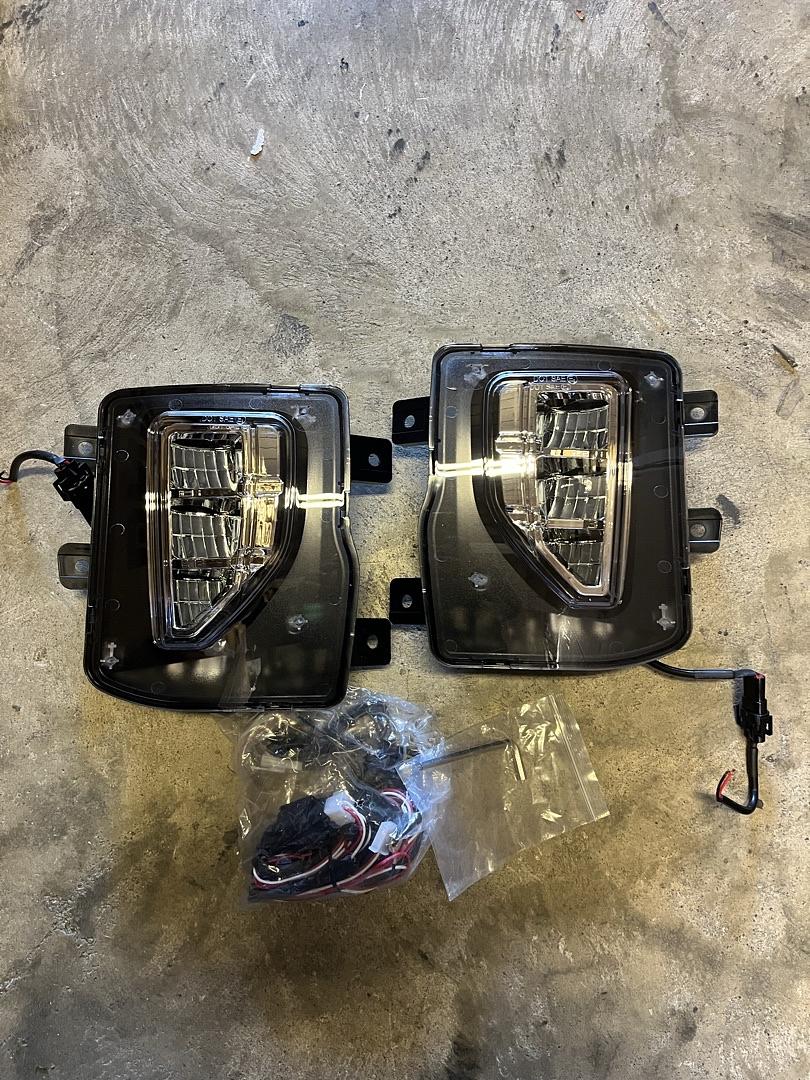 Chevy Silverado Black LED Fog Lights for 2016 to 2018