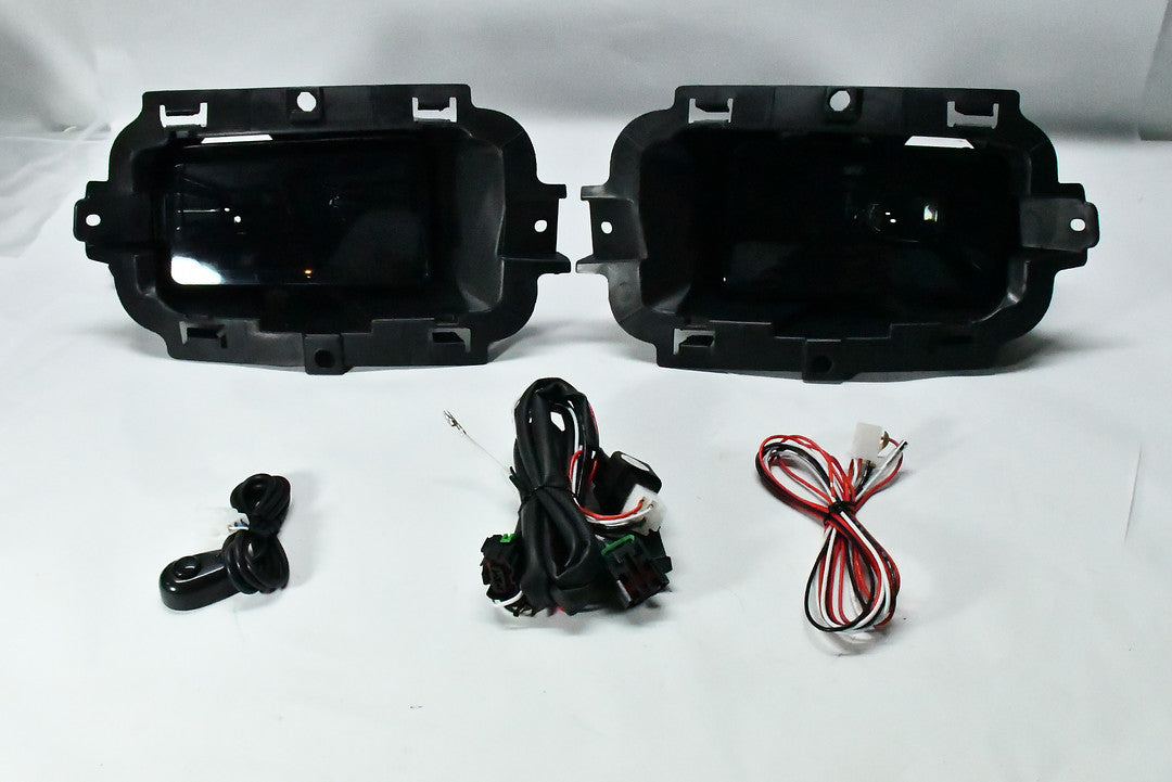 14-15 Chevy Silverado 1500 LED Smoked Fog Lights With Switch Enhanced visibility luz antiniebla ahumado con interruptor