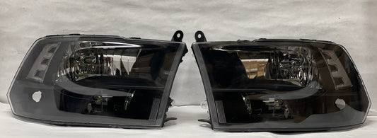 09-17 Dodge Ram Headlights black housing CL