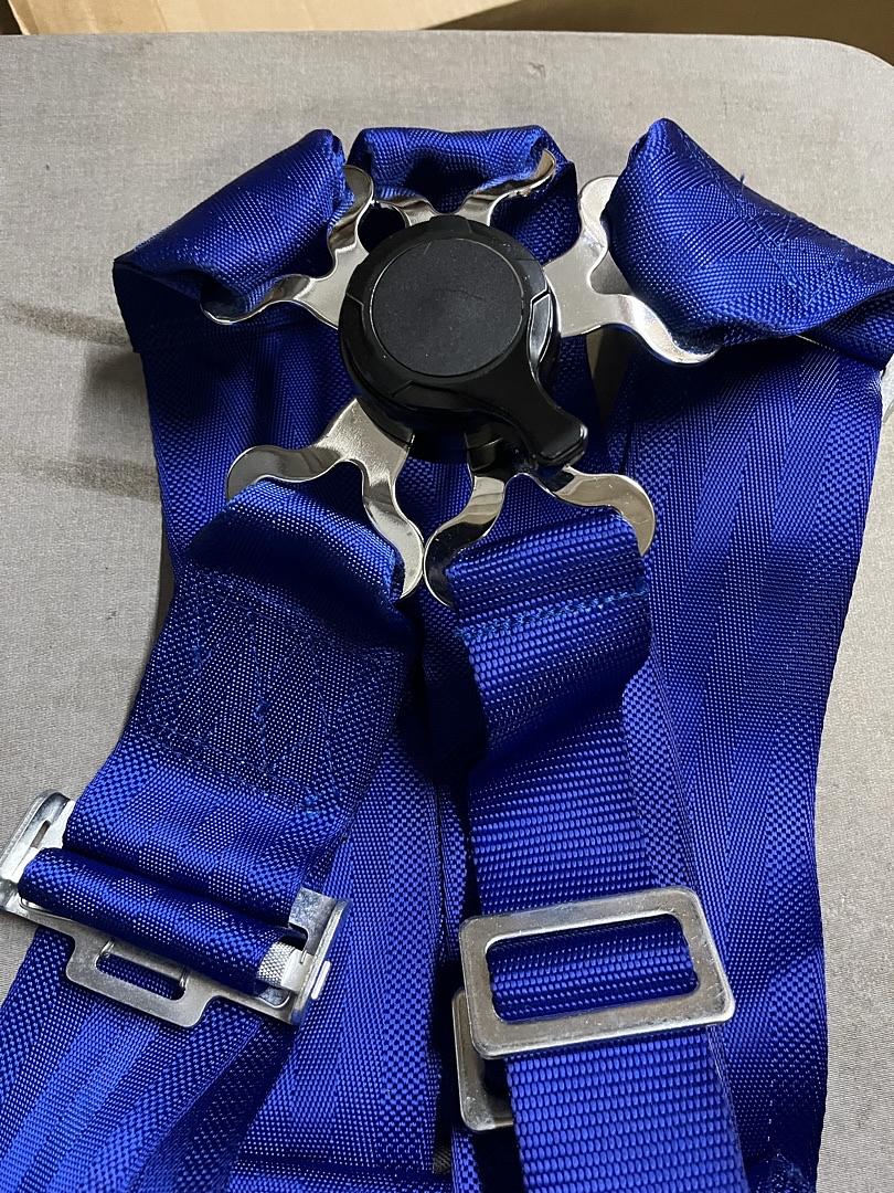 6-Point 3 in. Width Nylon Racing Seat Belt Set Universal