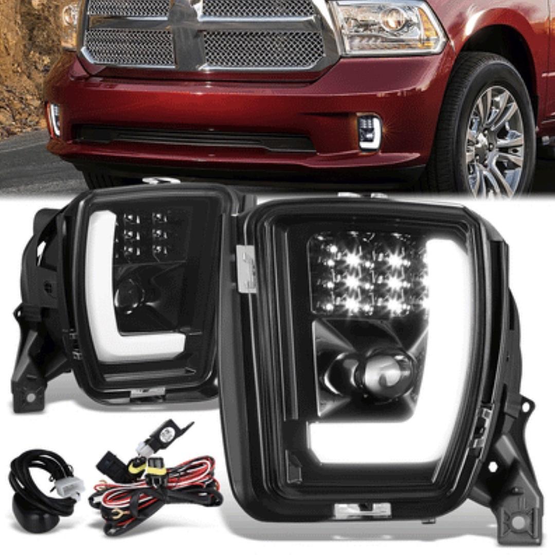 Ob As is Fl-ztl-364-ch. Dodge Ram 1500 LED Projector Fog Lights for 2013 to 2018