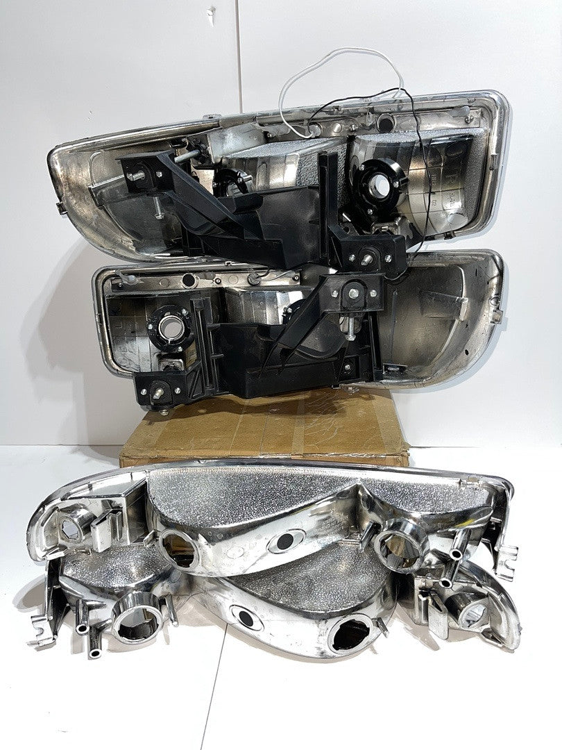 . GMC Sierra / Yukon Chrome Clear Reflectors LED Headlights For 1999 To 2006