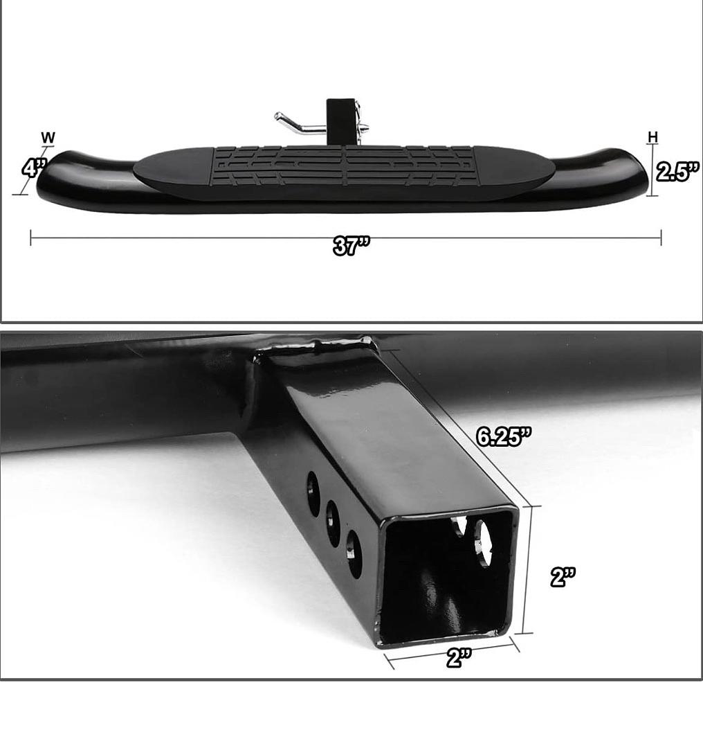 OB HITST-2-4O-111-BK-T1 Trailer Tow Hitch Step Bar