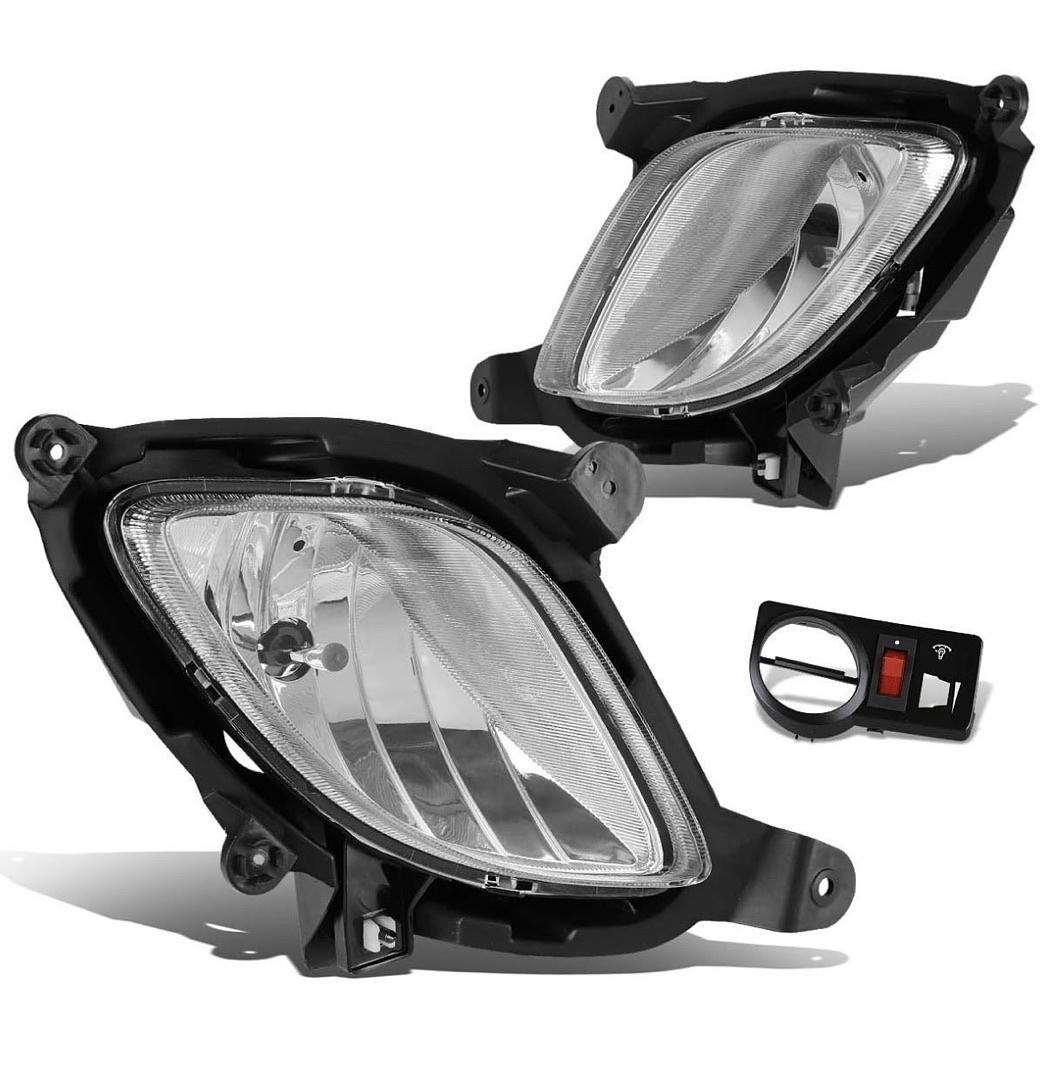 Chrome Fog Lights With Switch Enhance visibility for 10-12 hyundai genesis Coupe, luz antiniebla cromado con interruptor