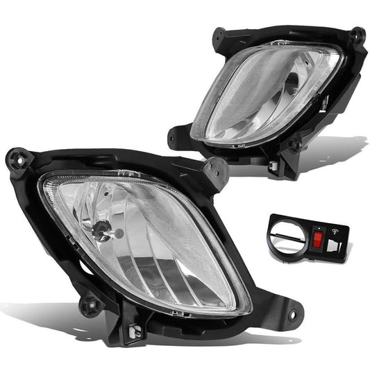 Chrome Fog Lights With Switch Enhance visibility for 10-12 hyundai genesis Coupe, luz antiniebla cromado con interruptor