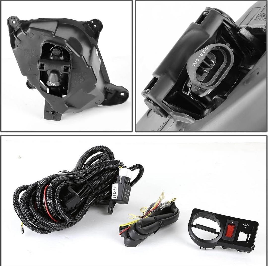 Chrome Fog Lights With Switch Enhance visibility for 10-12 hyundai genesis Coupe, luz antiniebla cromado con interruptor