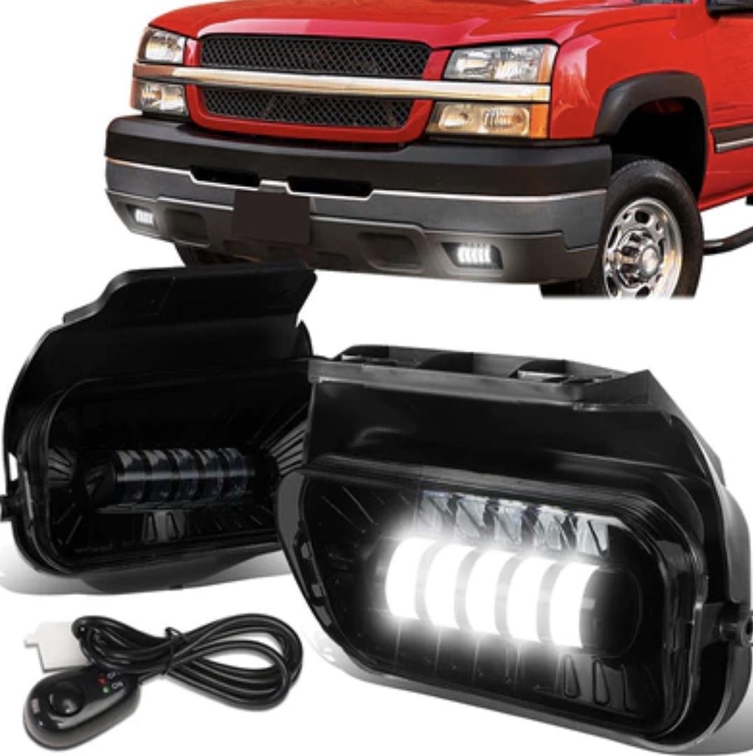 Used Fl-ztl-339-sm Chevy Silverado LED Projector Smoked Fog Lights for 2003 to 2006