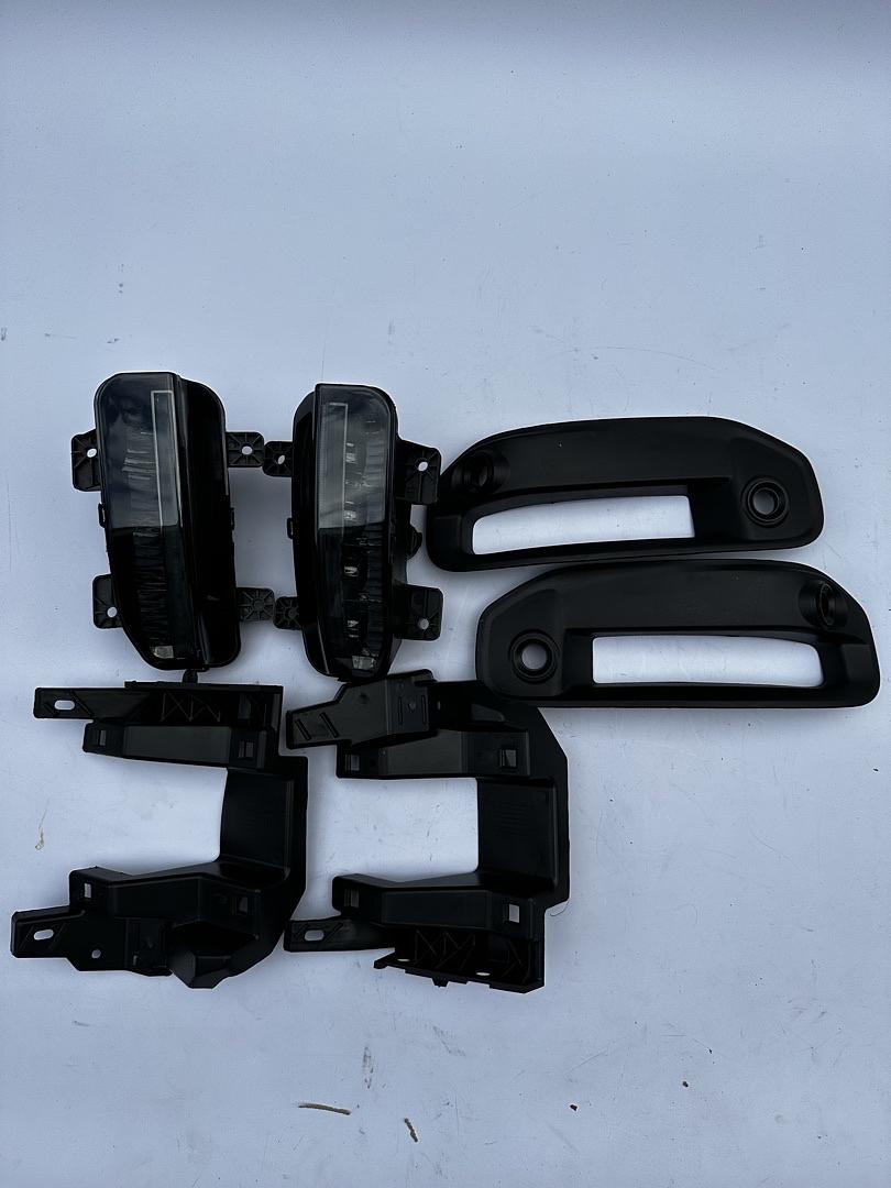 Pair of Chrome Smoked Lens LED Light Bar Fog Lights Compatible with 2019-2022 Ram 1500