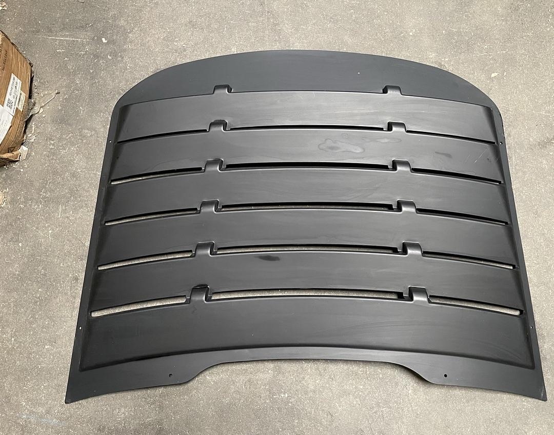 OB ZTL-Y-0001 Pair Rear Quarter Side Window Louver (15-18 Ford Mustang Coupe), 1 Pack, Black