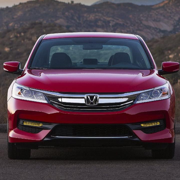 2016 to 2017 Honda Accord Front Bumper LED Fog Light Lamp+Bezel+Switch Amber Lens