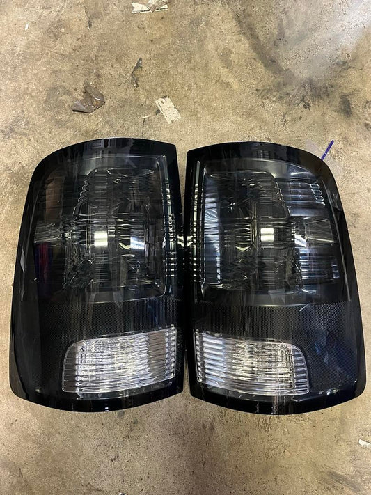 2009 to 2017 Dodge Ram Smoked Halogen Tail Lights Luces Micas Calaveras Traceras Ahumadas