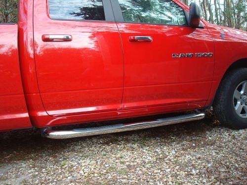 09-18 dodge ram quad cab 3‚Äù bully nerf bars chrome