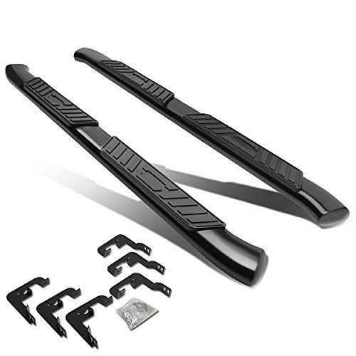 07-18 Chevy Silverado or Sierra Extended cab Steel 5" Curved Side Step Nerf Bar Running Board, 1 Pack,Black