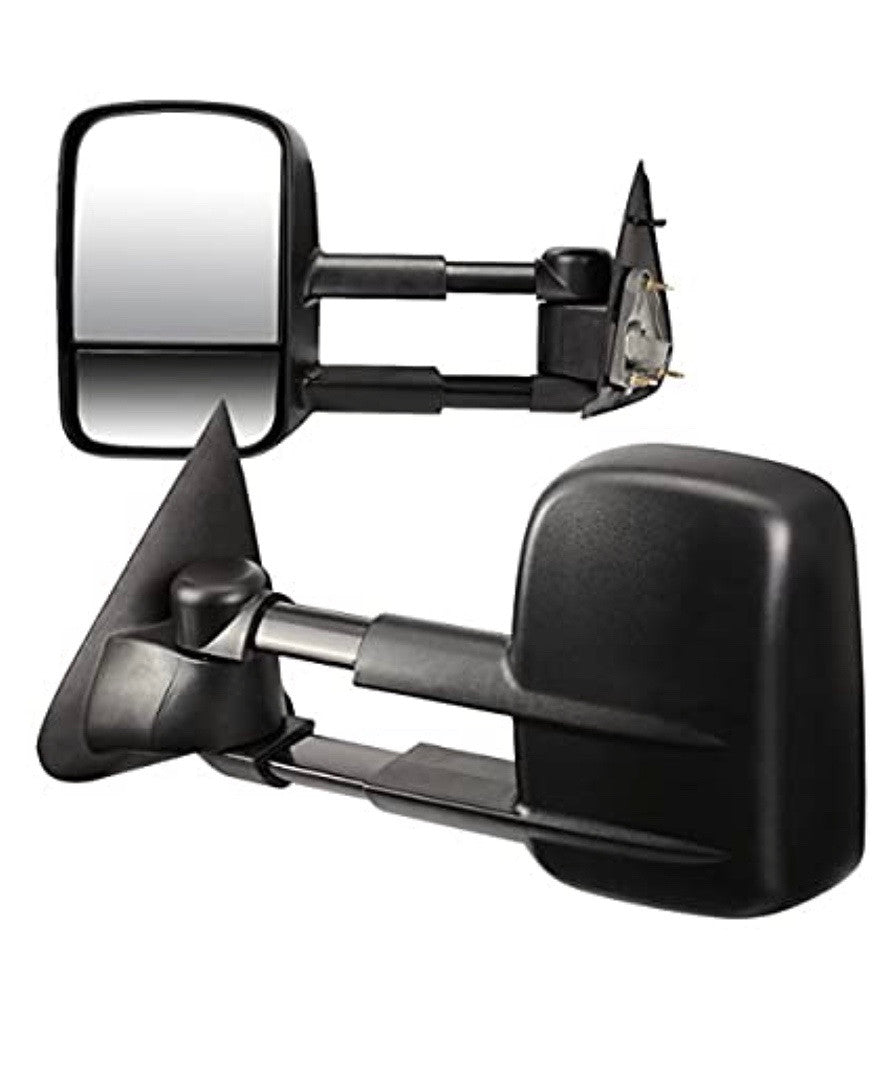 Right side Twm-001-T111-bk-R 99-06 Chevy Silverado / GMc Sierra Powered Towing Mirror With Defrost And Manual Telescoping Function