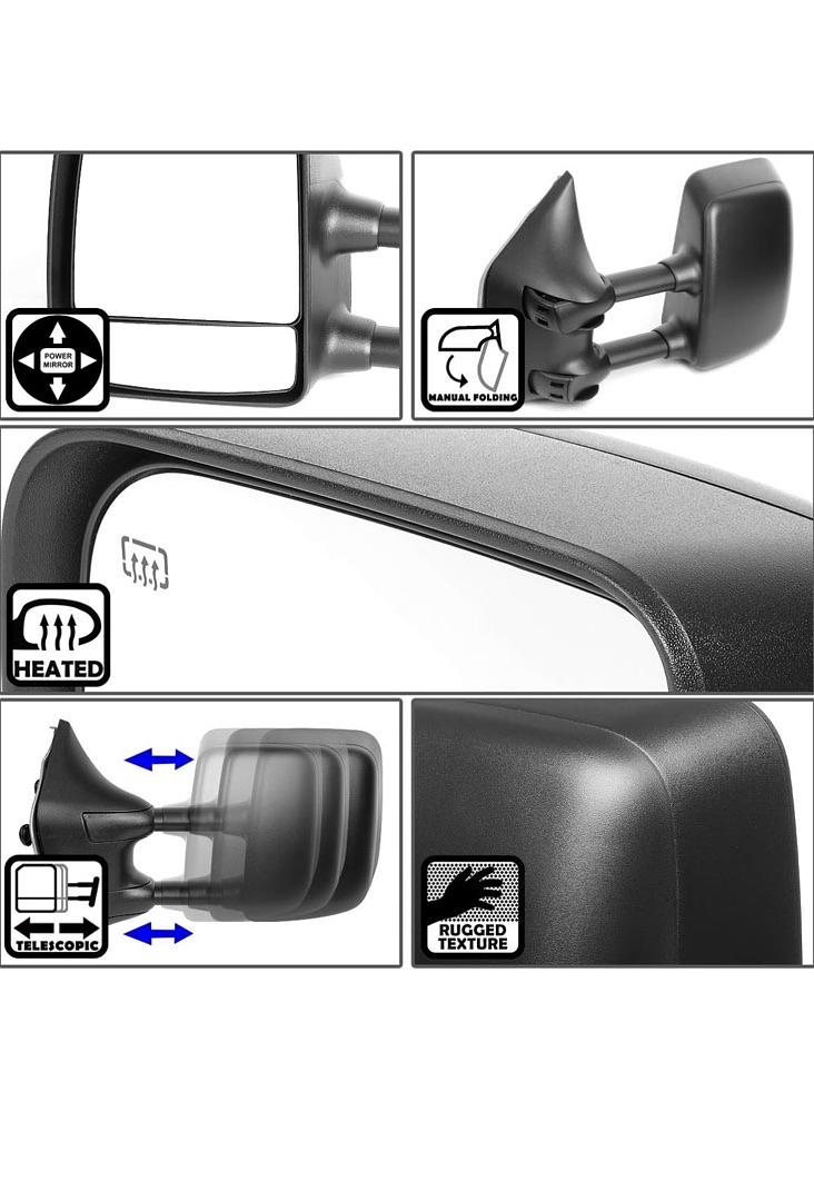 Left side MR-OEM-031-L 05-14 Nissan Armada/ 04-14 Nissan Titan Powered Towing Mirror with Heated