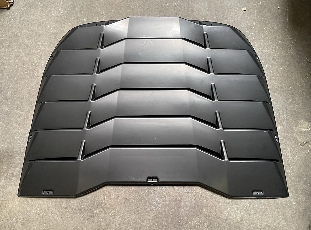 As IS ZTL-Y-0032 09-19 Nissan 370z Coupe Rear Window Matte Vent Louver Style Windshield Sun Shade Cover