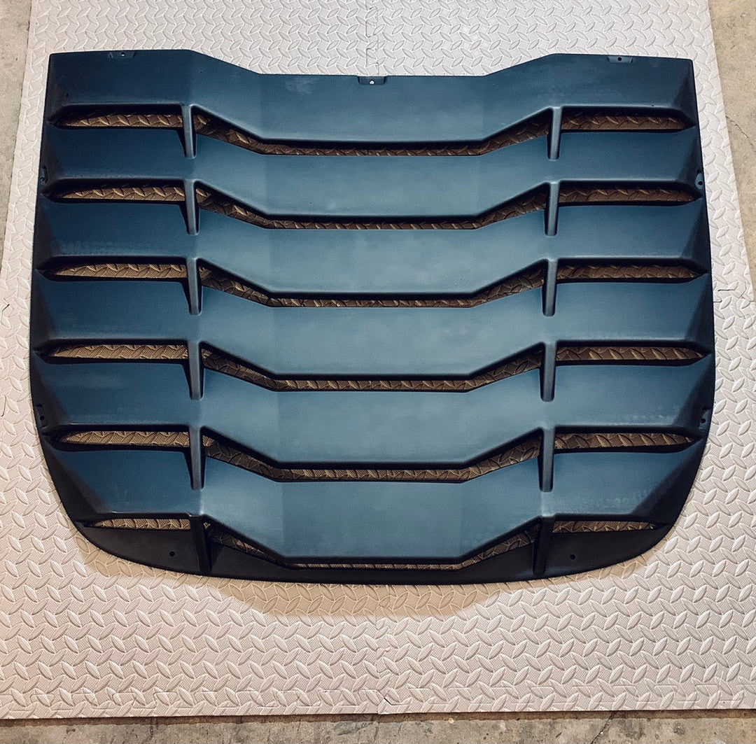As IS ZTL-Y-0032 09-19 Nissan 370z Coupe Rear Window Matte Vent Louver Style Windshield Sun Shade Cover