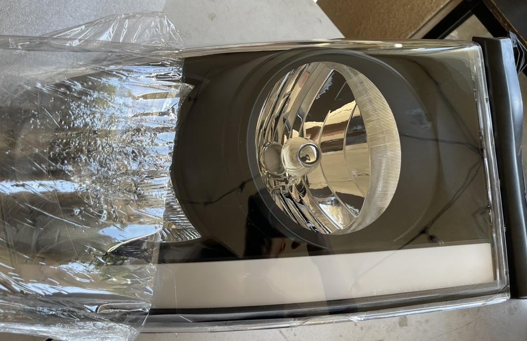 06-08 dodge ram 1500 led black/ clear headlights